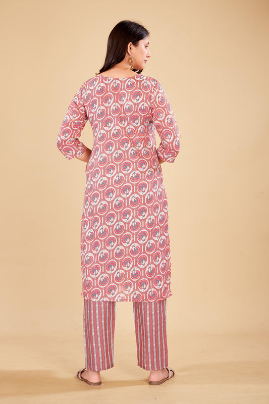 Gulbahaar Blossom Cotton Suit Set.